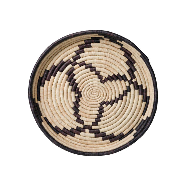 Woven Basket Tray | Pinwheel - Basket Tray by Kasese | Obakki