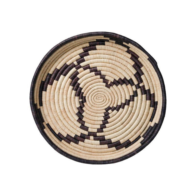 Woven Basket Tray | Pinwheel - Basket Tray by Kasese | Obakki