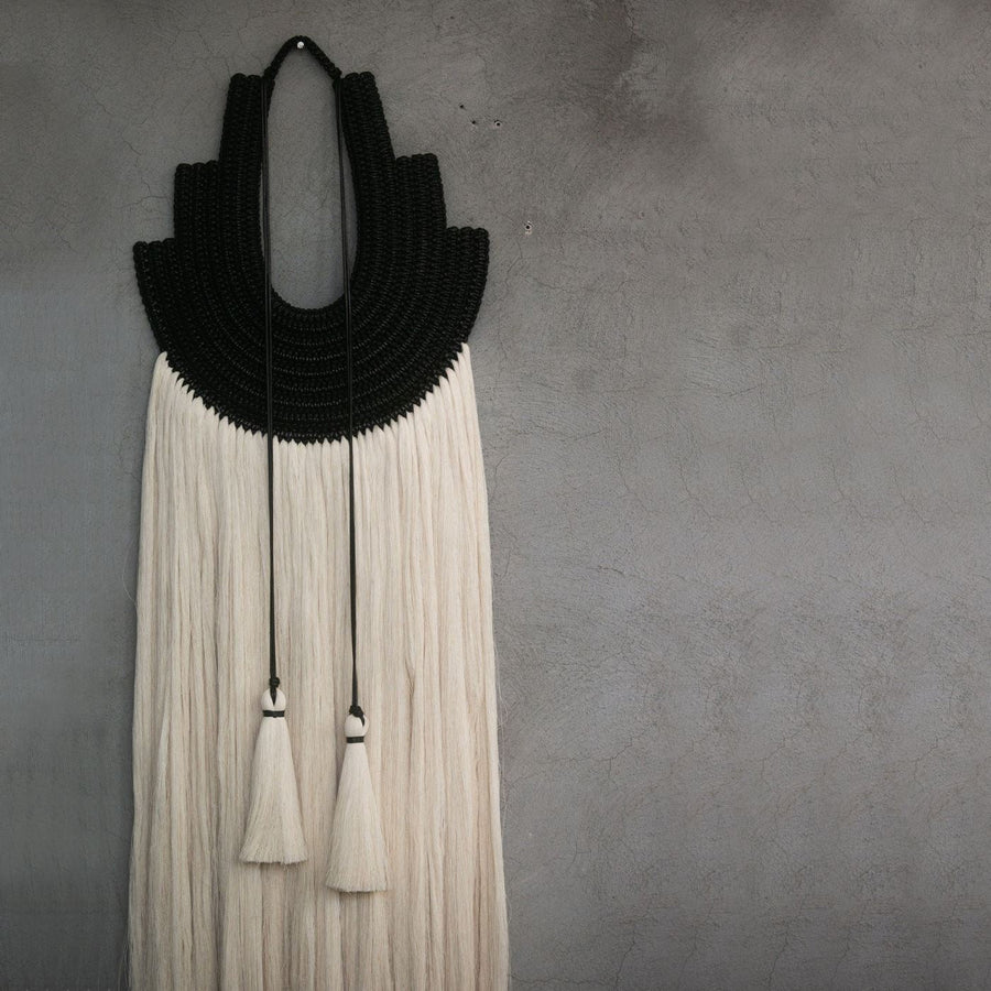 Woven Bride Wall Hanging_Caralarga_201-71-0335-717Black17" W x 55" H | Obakki